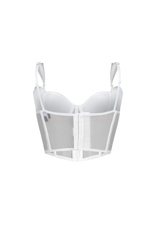 Delicate Love Mesh Boned Bustier